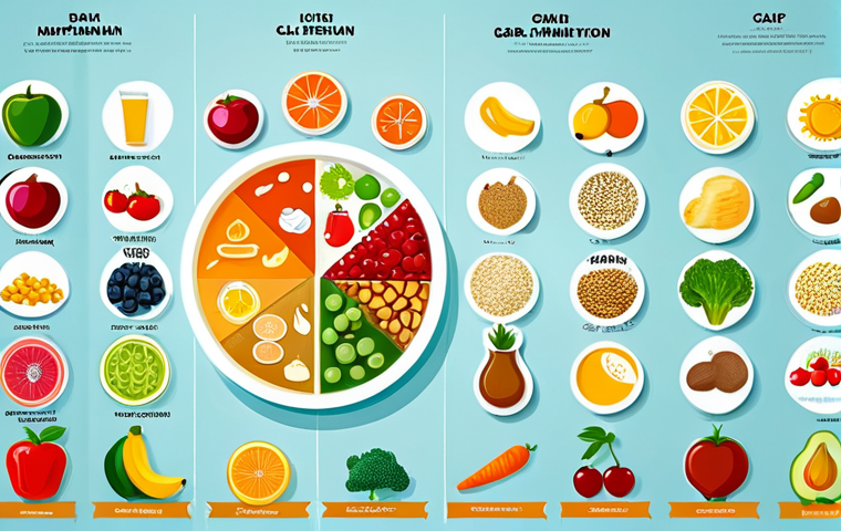 다이어트 프로그램 지도사 필수 중점 과목 정리 - Modern Nutrition Infographic**
"A vibrant and informative infographic about balanced nutrition, fea...