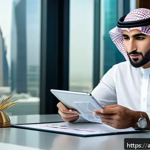 Home 17 다이어트 지도사 연봉협상 팁 - A professional Arab dietitian in modern business attire, confidently sitting at a negotiation table ...