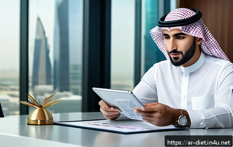 다이어트 지도사 연봉협상 팁 - A professional Arab dietitian in modern business attire, confidently sitting at a negotiation table ...